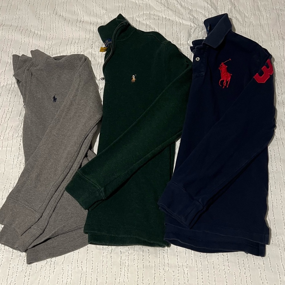 Polo Ralph Lauren long sleeve sweaters & shirt Lot